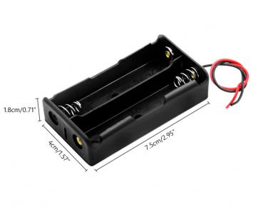 Batteriehalter für 2x 18650 with cable