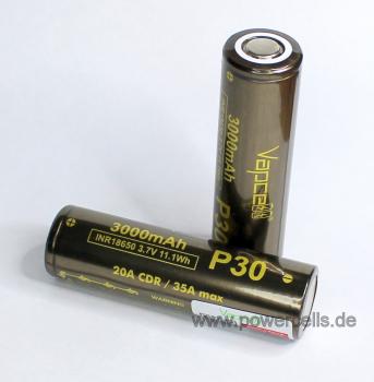 Vapcell P30 18650 3000mah 20A/35A Lithium Ionen 3,7 V Battery