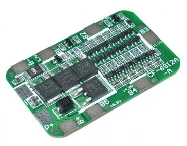 6S 15A 24V PCB BMS Protection Board For 6 Pack 18650 Li-Ion Lithium