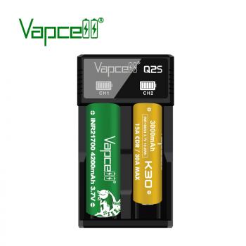 Vapcell Q2S Charger for 2x 3,7 V Lithium-Ionen Batteries