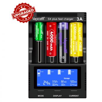 Vapcell S4+ V3.0 Universal Battery Charger