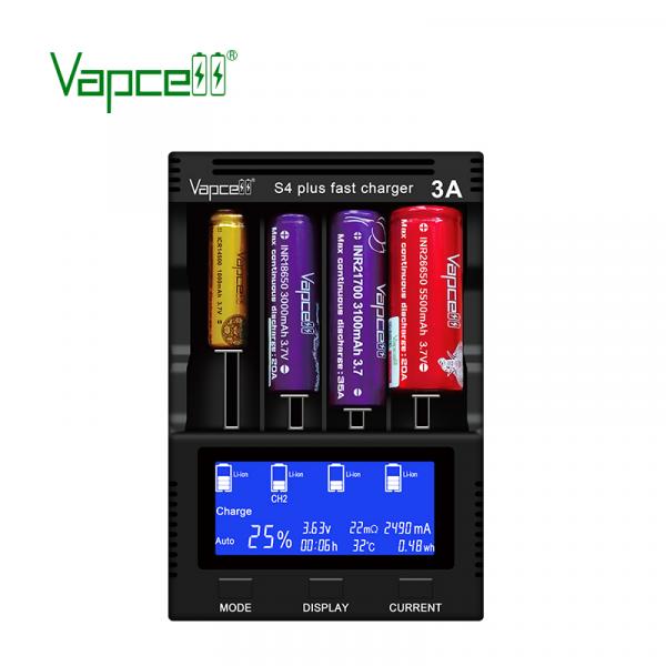 Vapcell S4 PLUS Universal Battery Charger