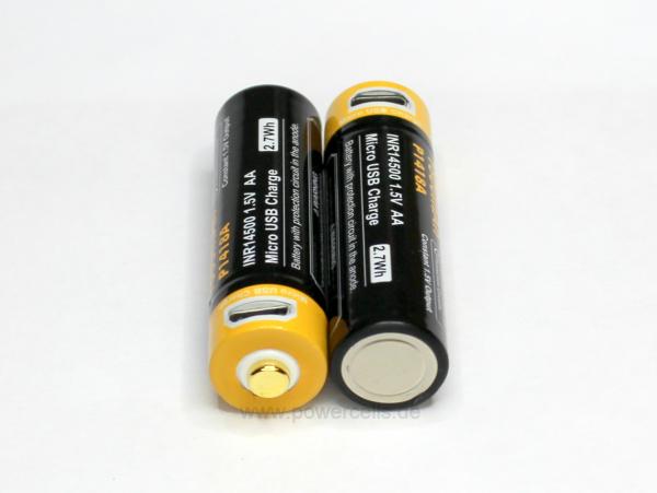 Vapcell P1418A 14500 1800mah 1.5V with Micro USB