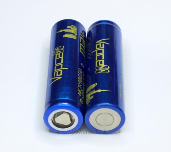 Vapcell NCR18650 Lithium Ionen Battery 3,6 - 3,7V 3400mah 10A