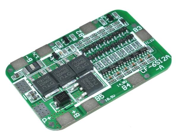6S 15A 24V PCB BMS Protection Board For 6 Pack 18650 Li-Ion Lithium