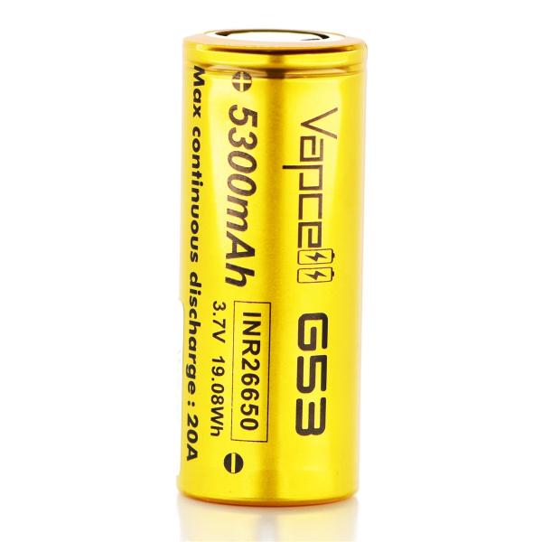 Vapcell G53 26650 3,7V 5300mAh 20A Li-Ionen-Battery