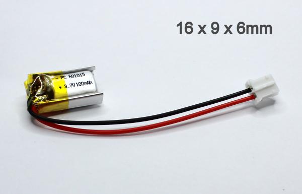 LiPo 60mAh 3.7V Akku Battery 3.6V Akku JST-PH 2.0 Lithium-Ion Polymer