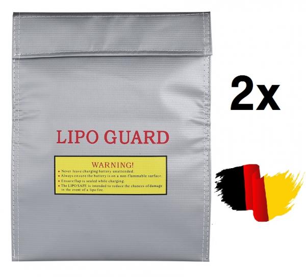 2x Lipo Akku Safe Bag 220 x 180 mm