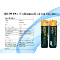 Vapcell P1835A 3500mAh - 10A - BMS 3