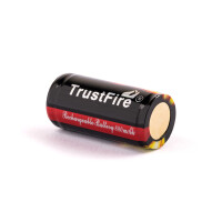 Trustfire 16340 880mAh 3,6V - 3,7V geschützt (PCB) 3