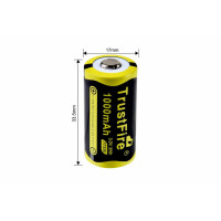 TrustFire CR123A (17335) Li-Ionen Akku 500/1000mAh 3V wieder