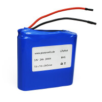 12V 2Ah LiFePo4 Akku mit BMS gallery